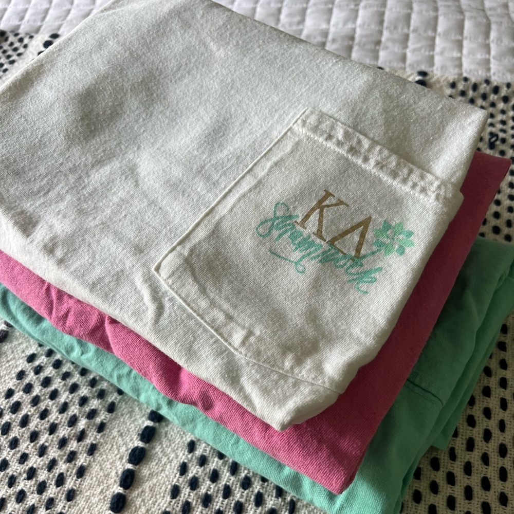 SORORITY WEAR *Ignore the wrinkles haha* Kappa Delta Tshirts - Never worn